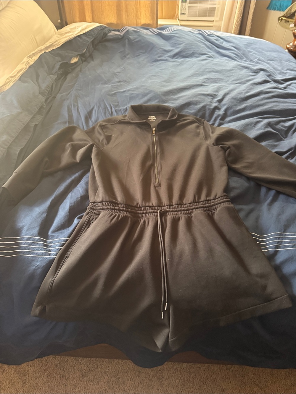 Abercrombie YPB Black Long Sleeve Romper